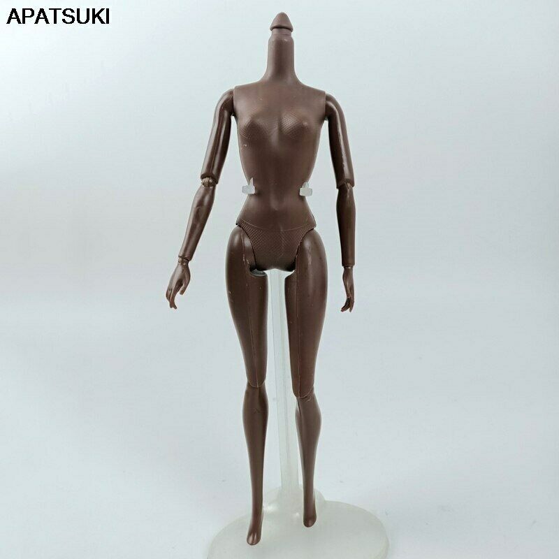 Dark Chocolate 1/6 Bjd Doll Accessories 11 Jointed Body For 11.5" Dollhouse Toy