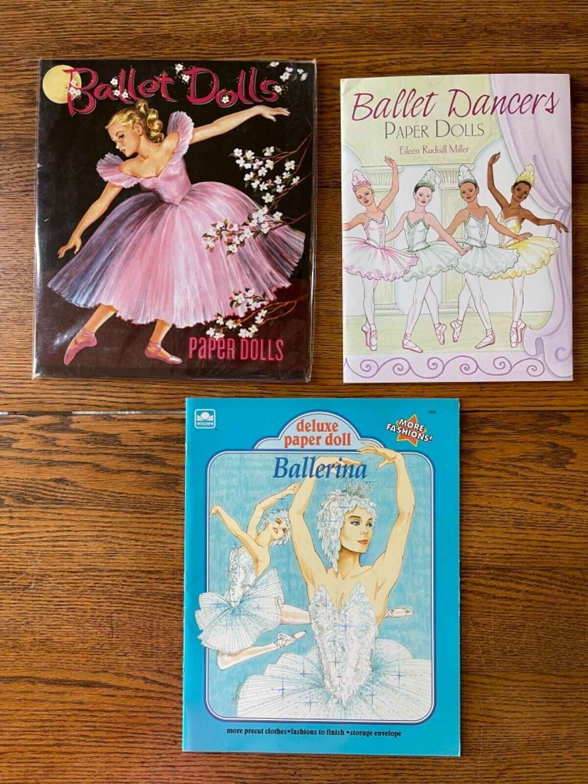 Lot Of 3 Ballet Ballerina Paper Dolls - New