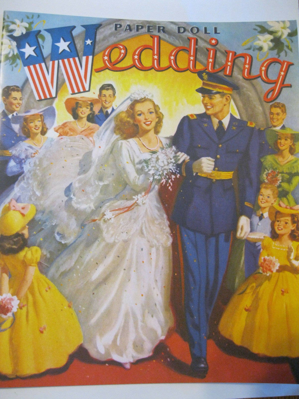 9-doll Paper Doll Wedding Vintage Reproduction Book From Paper Studio Press