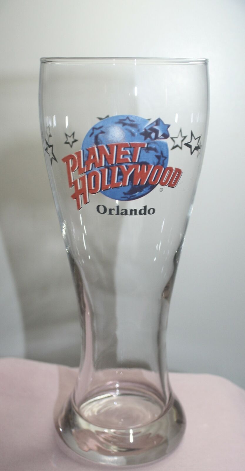 Collectible  Planet Hollywood Pilsner Drinking Glass  8 1/2" Orlando