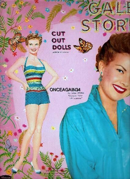 Vintage Uncut 1958 Gale Storm Paper Dolls~#1 Reproduction~classic/nostalgic Set