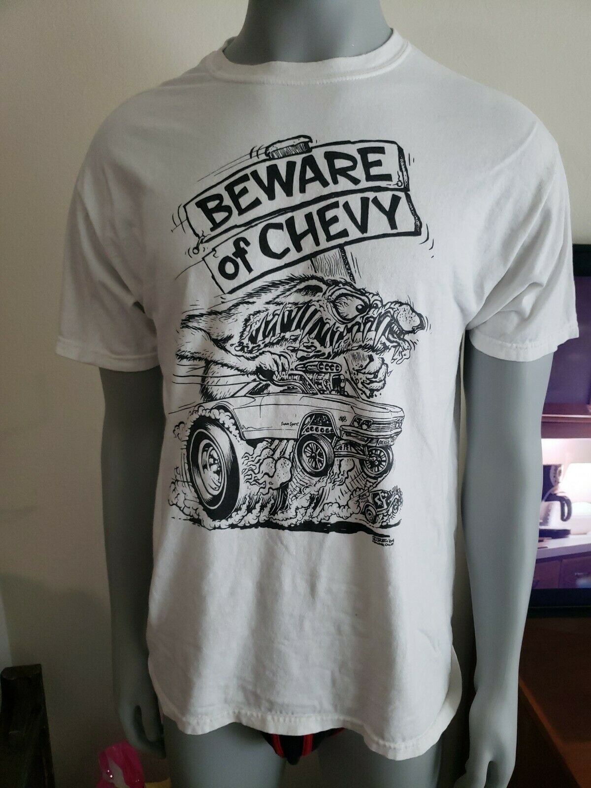 Used Beware Of Chevy Large Tshirt Monster