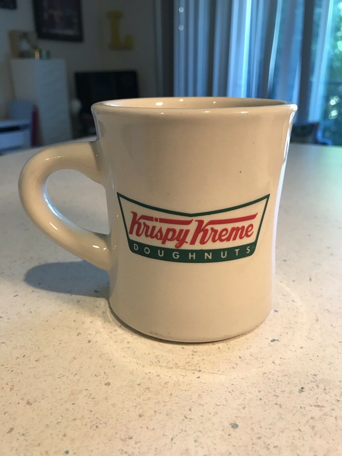Krispy Kreme Donuts Heavy Thick Restaurant Ware Coffee Mug Cup Logo