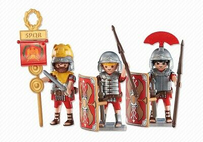 Playmobil Add On #6490 3 Roman Legionnaire Soldiers - New Factory Sealed