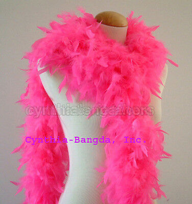Hot Pink 65 Grams Chandelle Feather Boa   Dance Party Halloween Costume