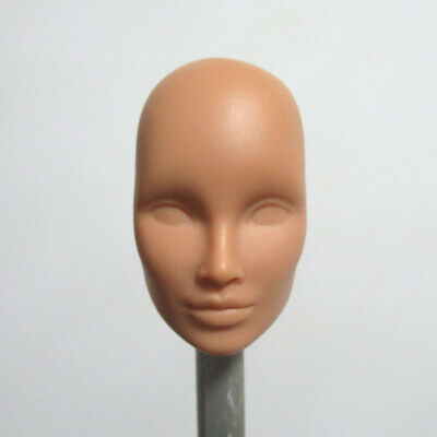 1/6 Doll Head Ooak Face Model Without Hair Unpainted Face Hard Head