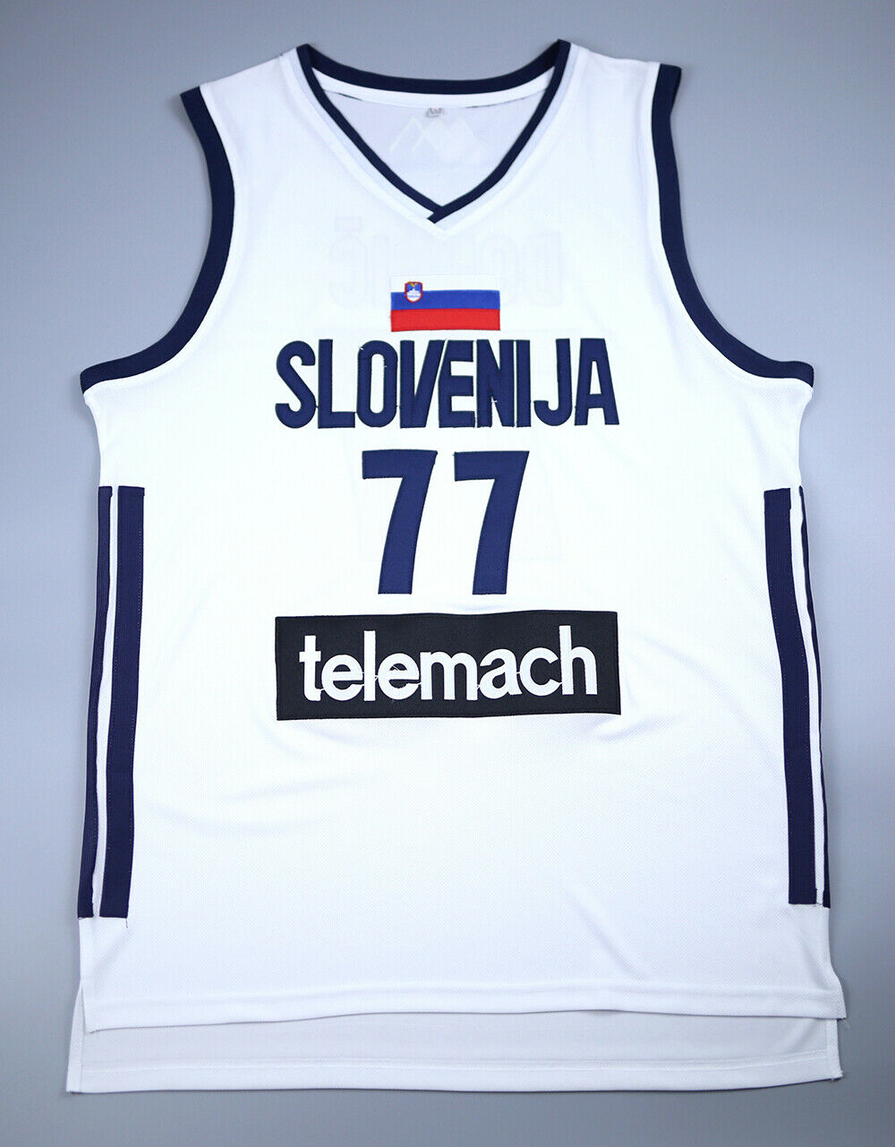 Luka Doncic Jersey 77# Slovenia Euroleague Sewn Basketball Jersey