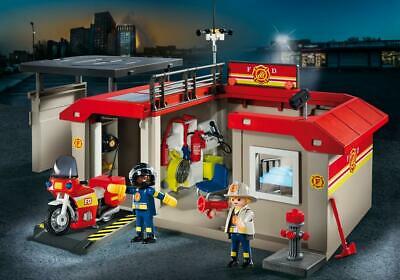 Playmobil #5663 Take Along Fire Station - New Factory Sealed