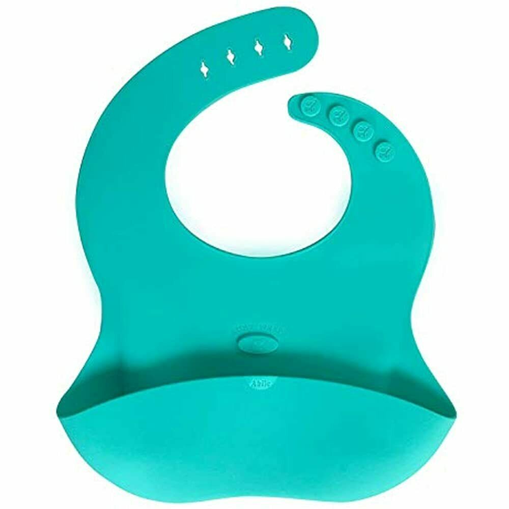 Abiie Ruby Wrapp Silicone Baby Bibs Stain/water Resistant 1 Turquoise