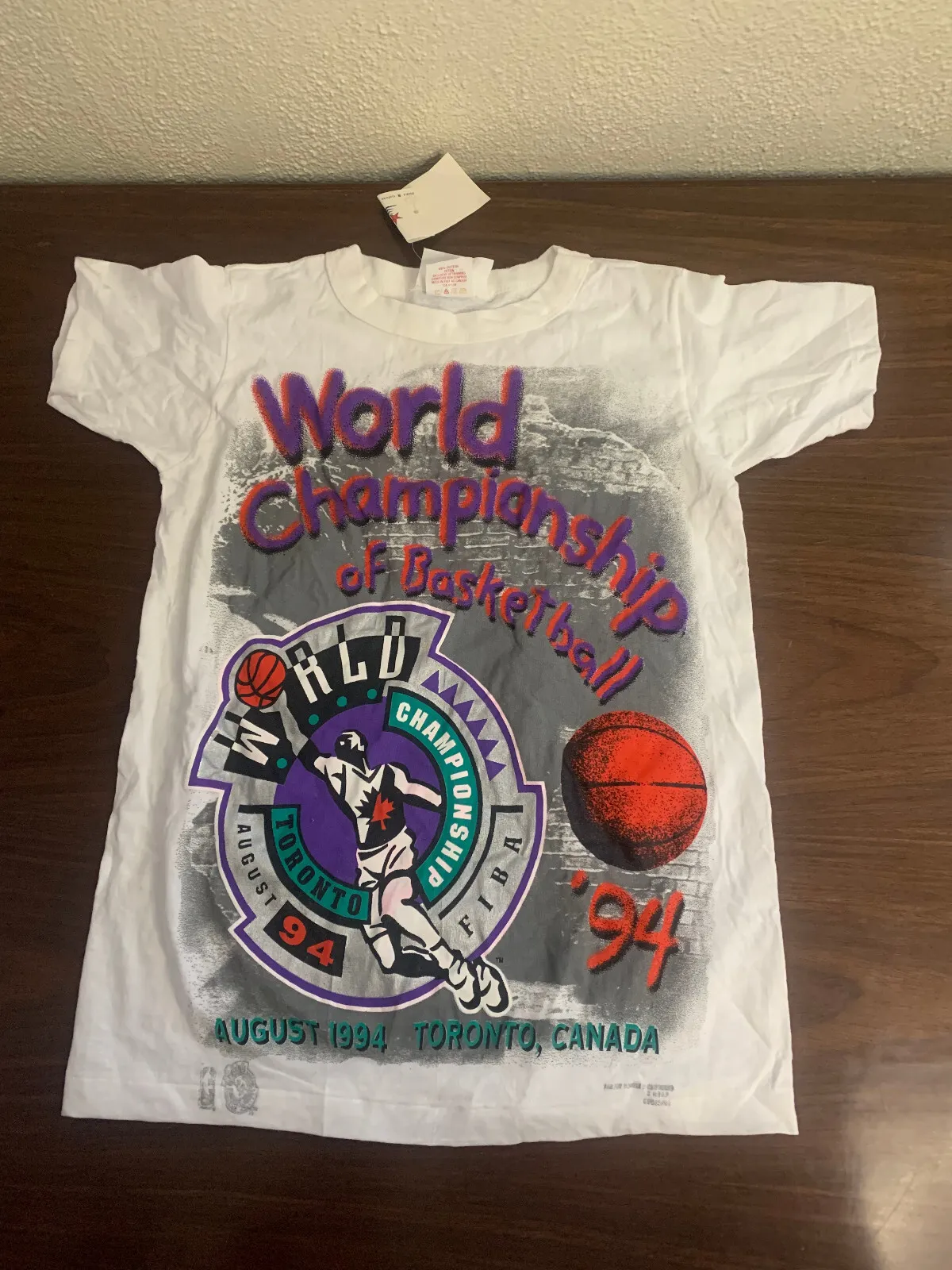 1994 Usa Men's Basketball Fiba World Championship Toronto, Canada Size Medium