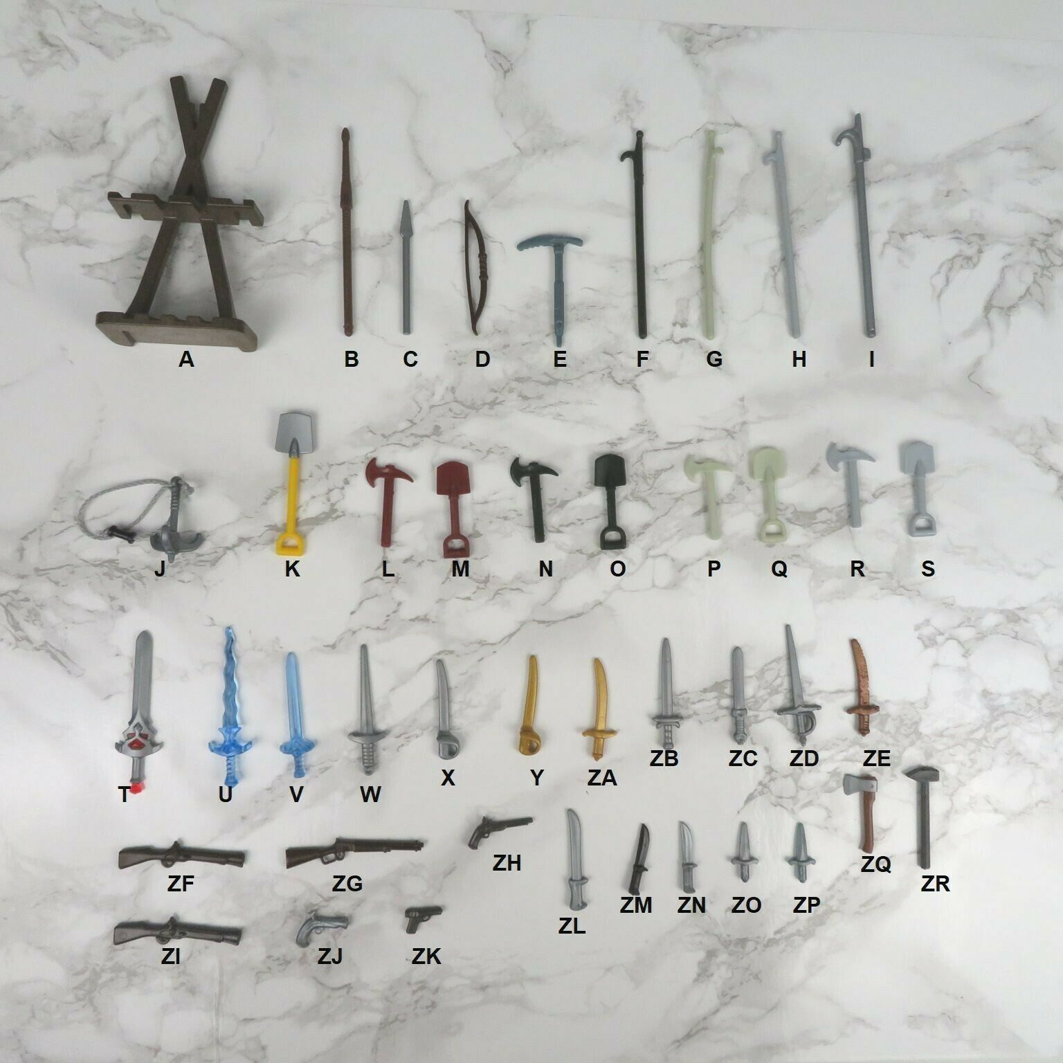 Playmobil Weapons & Tools - Pick & Choose
