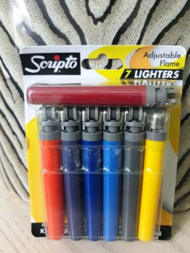 Scripto Ajustable Flame 7 Lighters