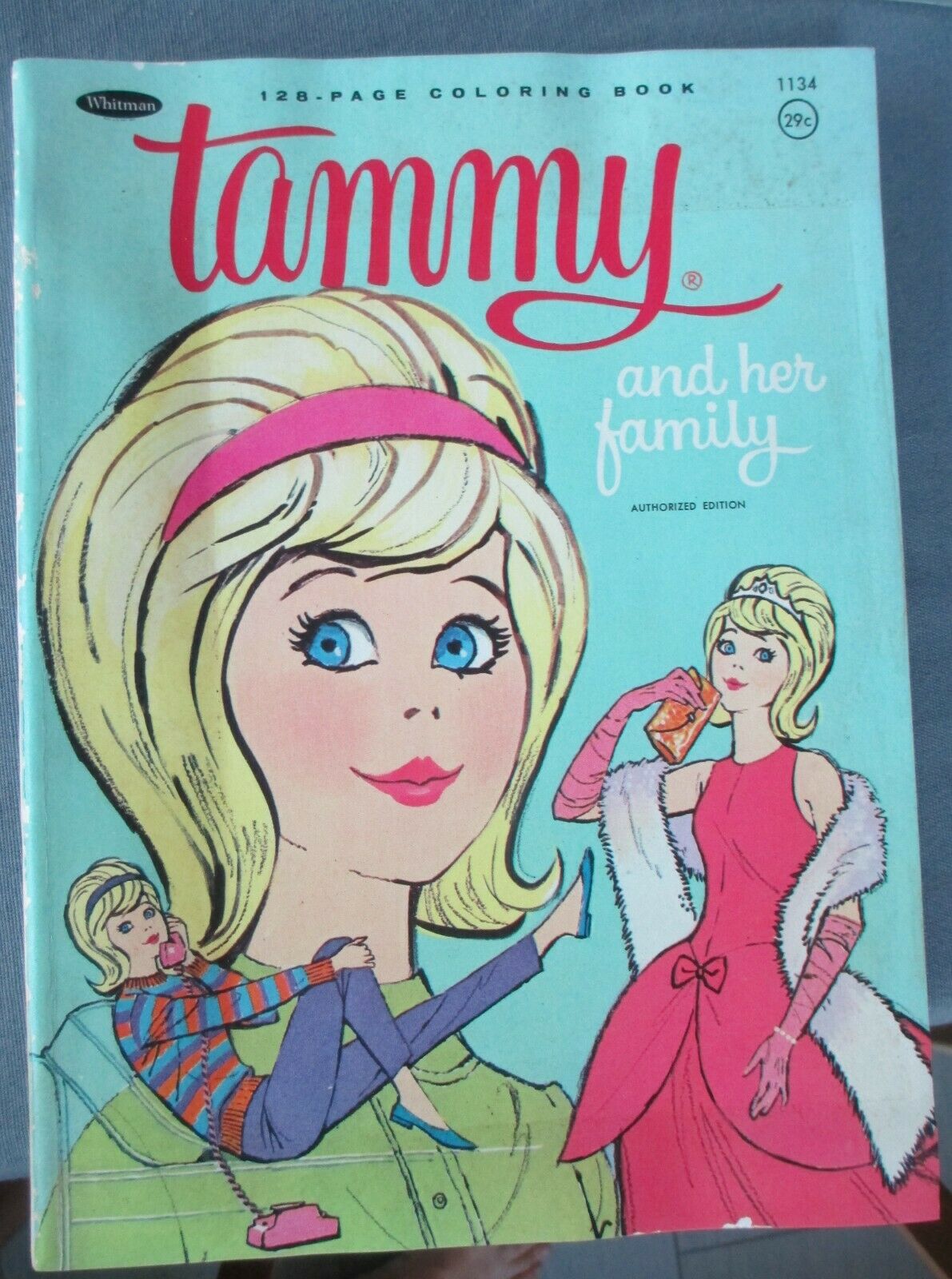 Vintage 1964 Tammy Doll Htf Coloring Book- "tammy And Her Family"
