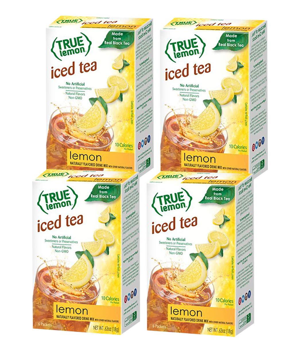 Lemon Iced Tea Mix By True Lemon | Instant Powdered Drink Packets That Quench Of