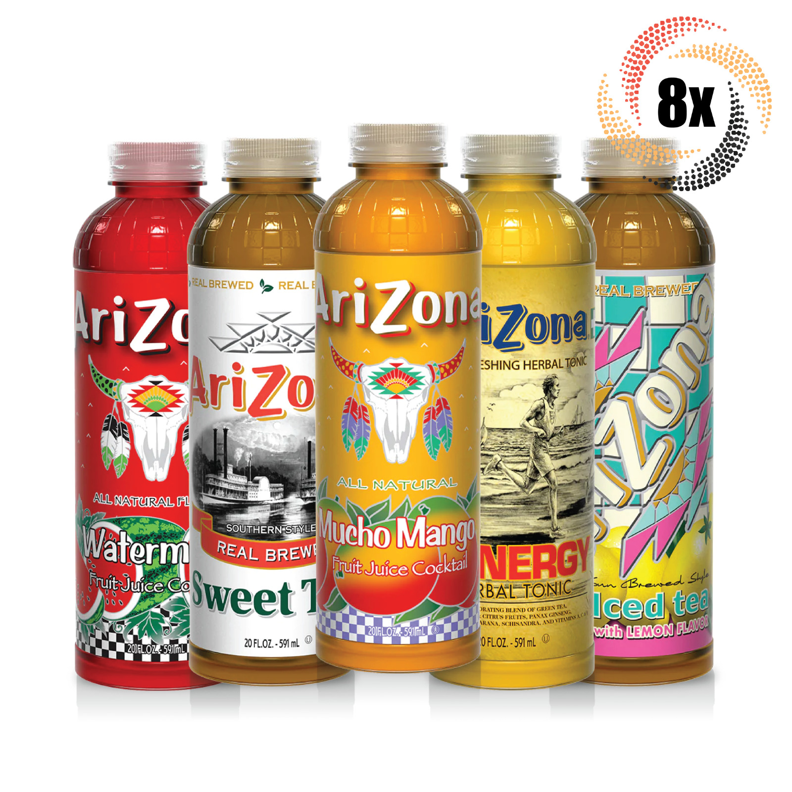 8x Bottles Arizona Variety Pack Flavored Juice 20oz ( Mix & Match Flavors! )