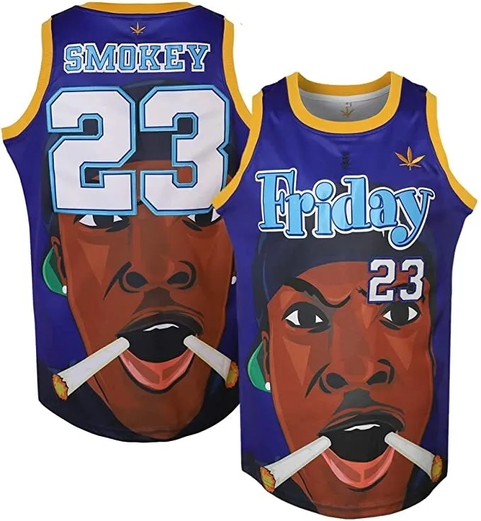 Men's Smokey #23 Movie Basketball Jersey Stitched Size S-5xl