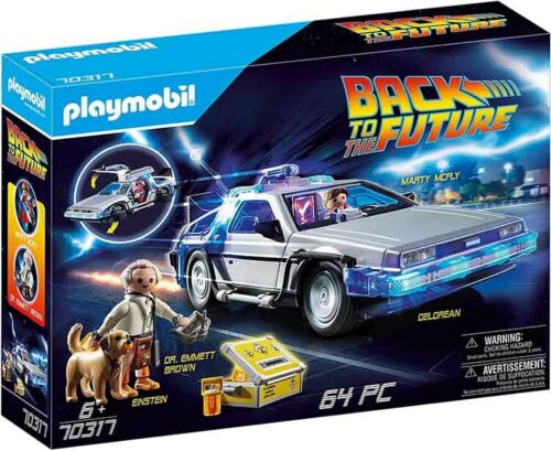 Playmobil Back To The Future Delorean 70317 (for Kids 6 Yrs Old & Up)