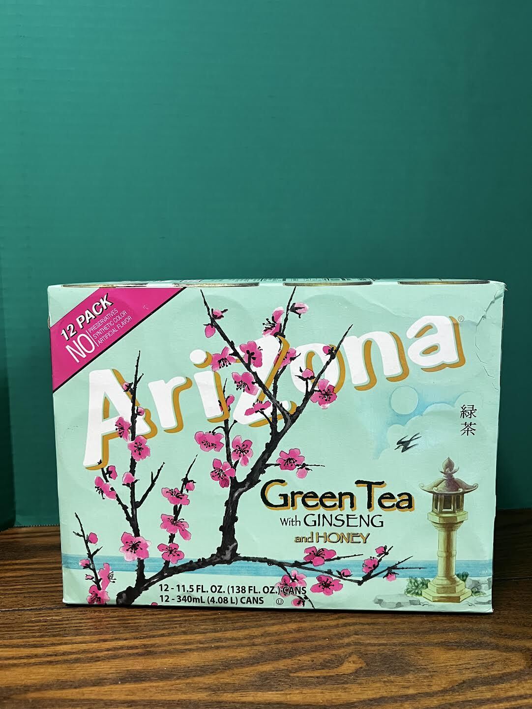Arizona Green Tea With Ginseng And Honey 12count-11.5 Oz