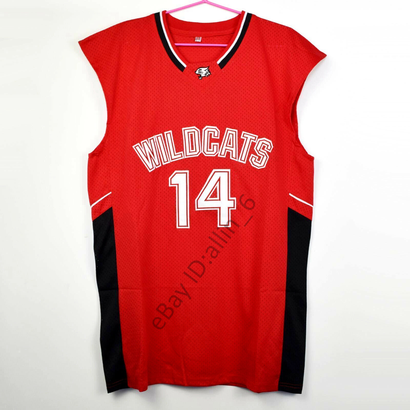 Zac Efron #14 Troy Bolton East High School Wildcats Men's Basketball Jersey