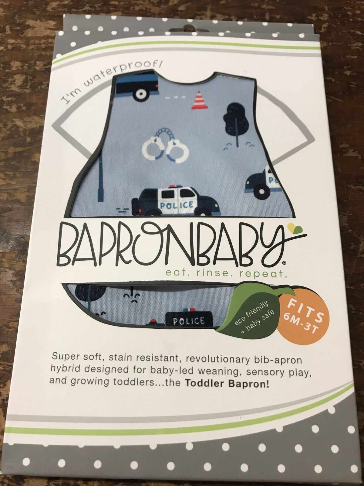Bapron Policeman Bib/apron, Brand New In Box