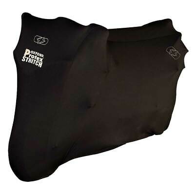 Oxford Protex Stretch Fit Indoor Motorcycle Motorbike Cover Black - L
