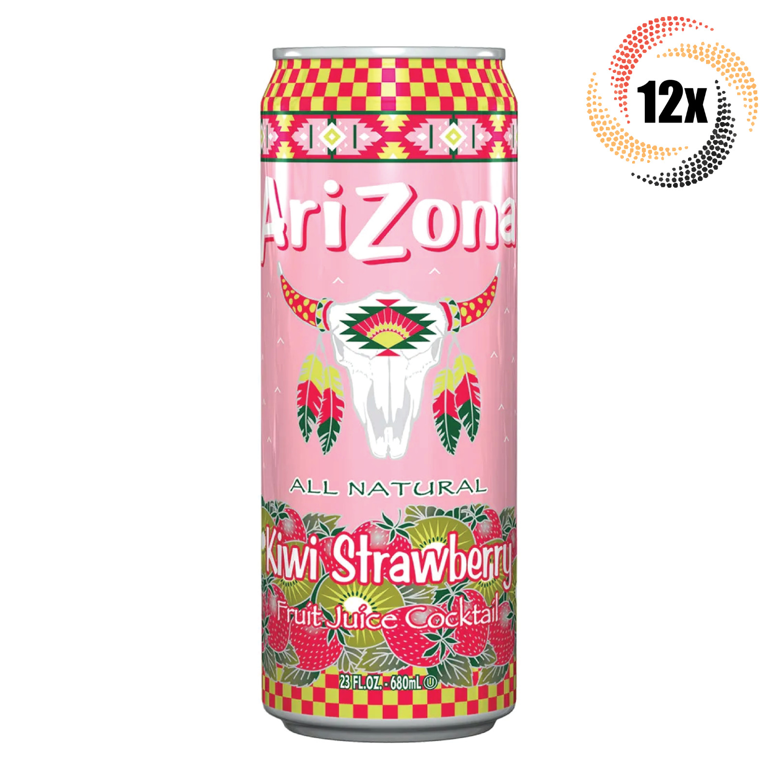 12x Cans Arizona Kiwi Strawberry Fruit Juice Cocktail 23oz ( Fast Shipping )