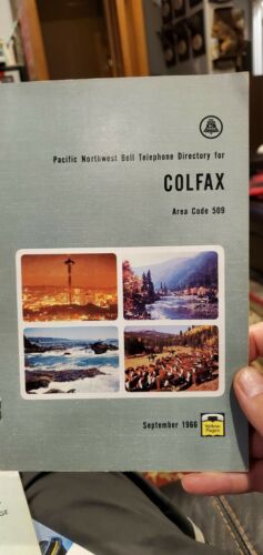 1966 Colfax Washington Telephone Directory Book Whitman County Washington'