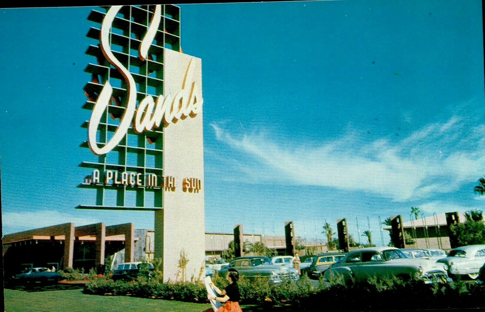 Vintage Postcard, Sands Casino, Las Vegas Nevada Long Ago*