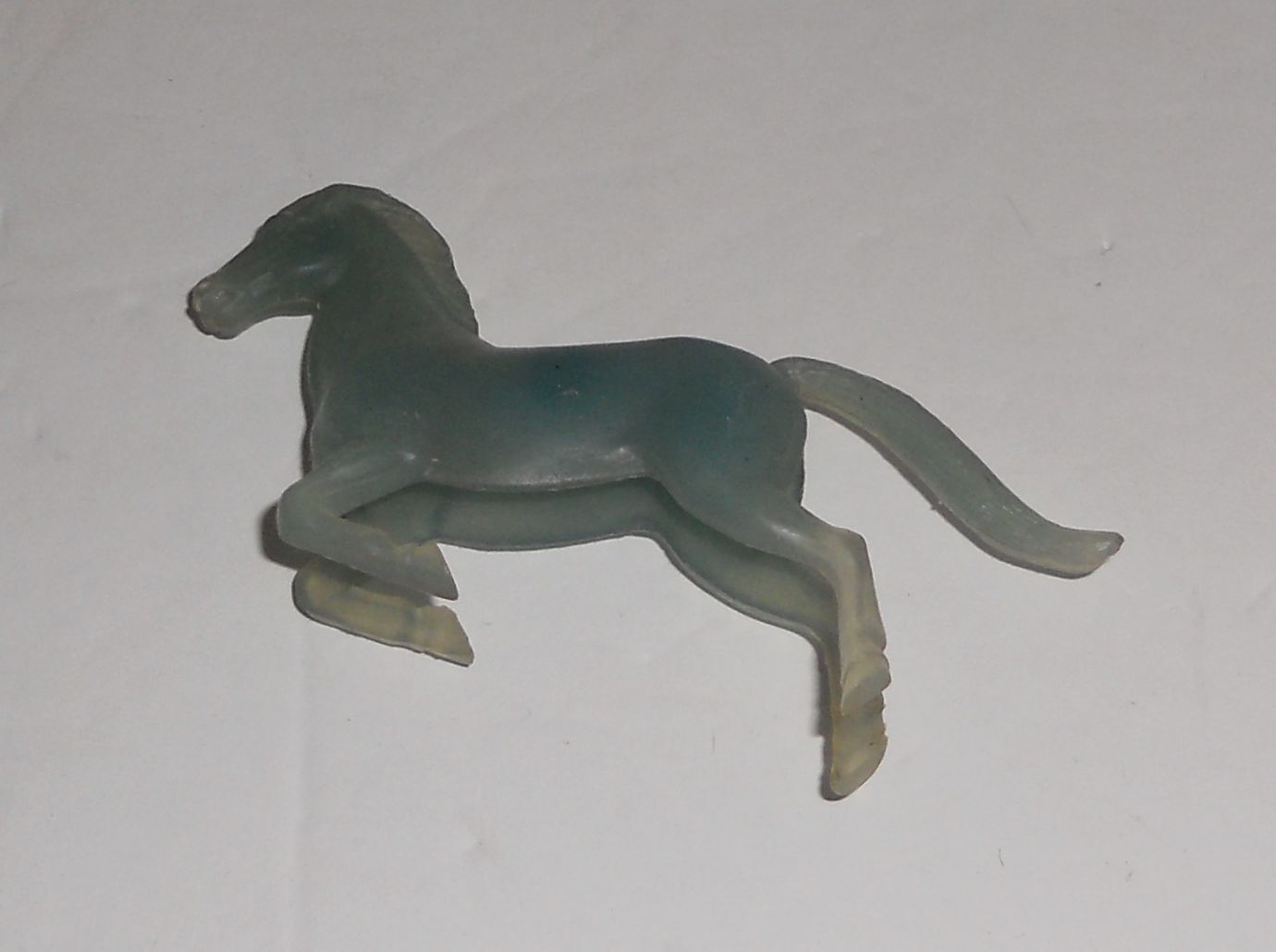 Vintage 1950s Nabisco Cereal Premium Plastic Sky King Figure Of Horse In Blue