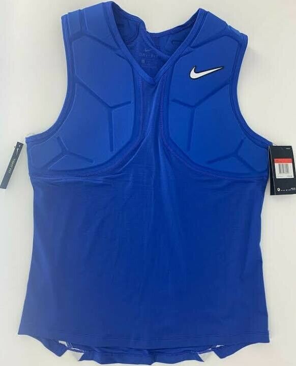 Nike Mens Pro Vapor Speed 2 Sleeveless Padded Top 889175 Blue Large- Nwt $70