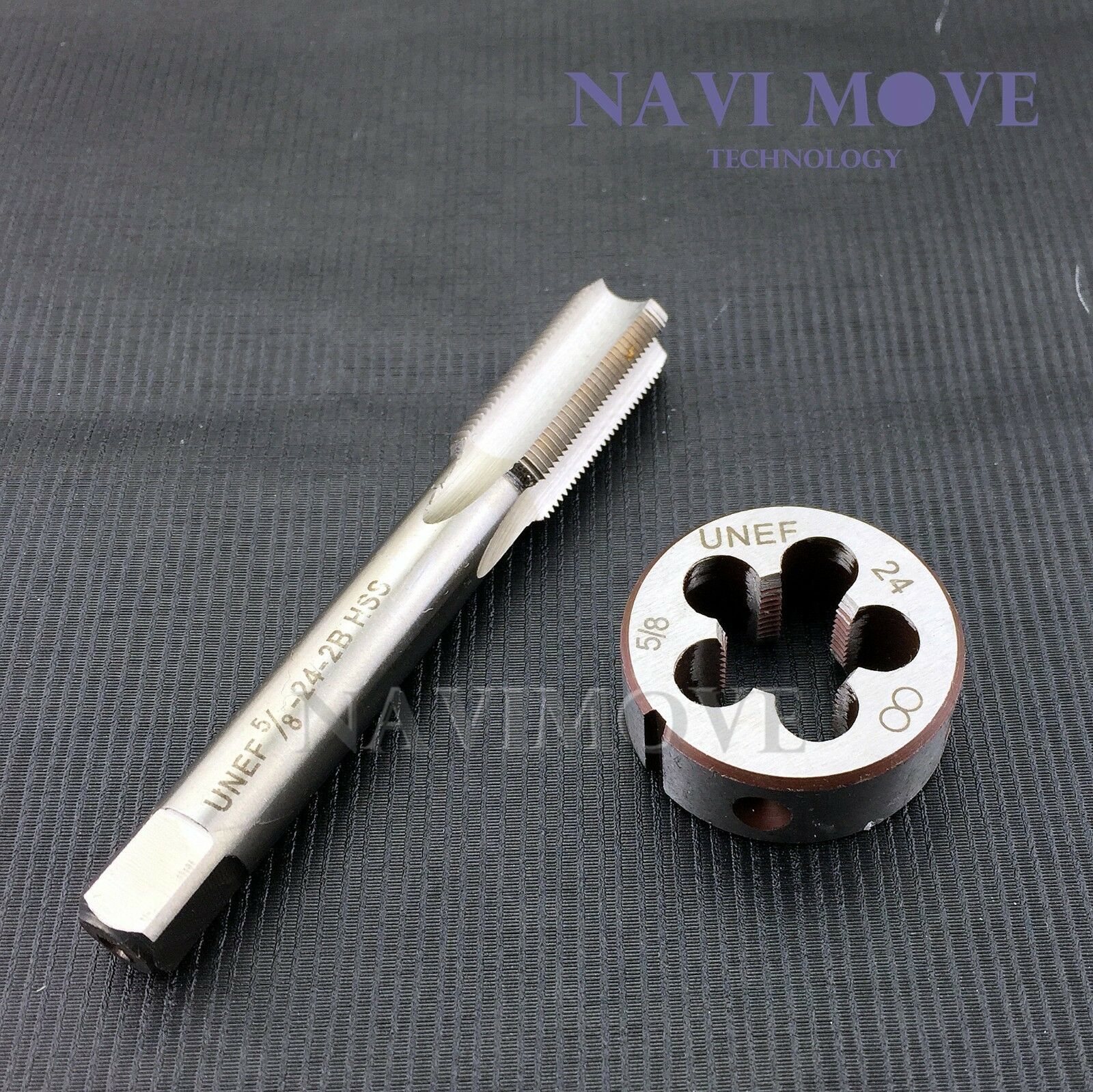 New Hss 5/8"-24 Unef Right Hand Thread Tap And Die Set Us Stock (5/8x24)