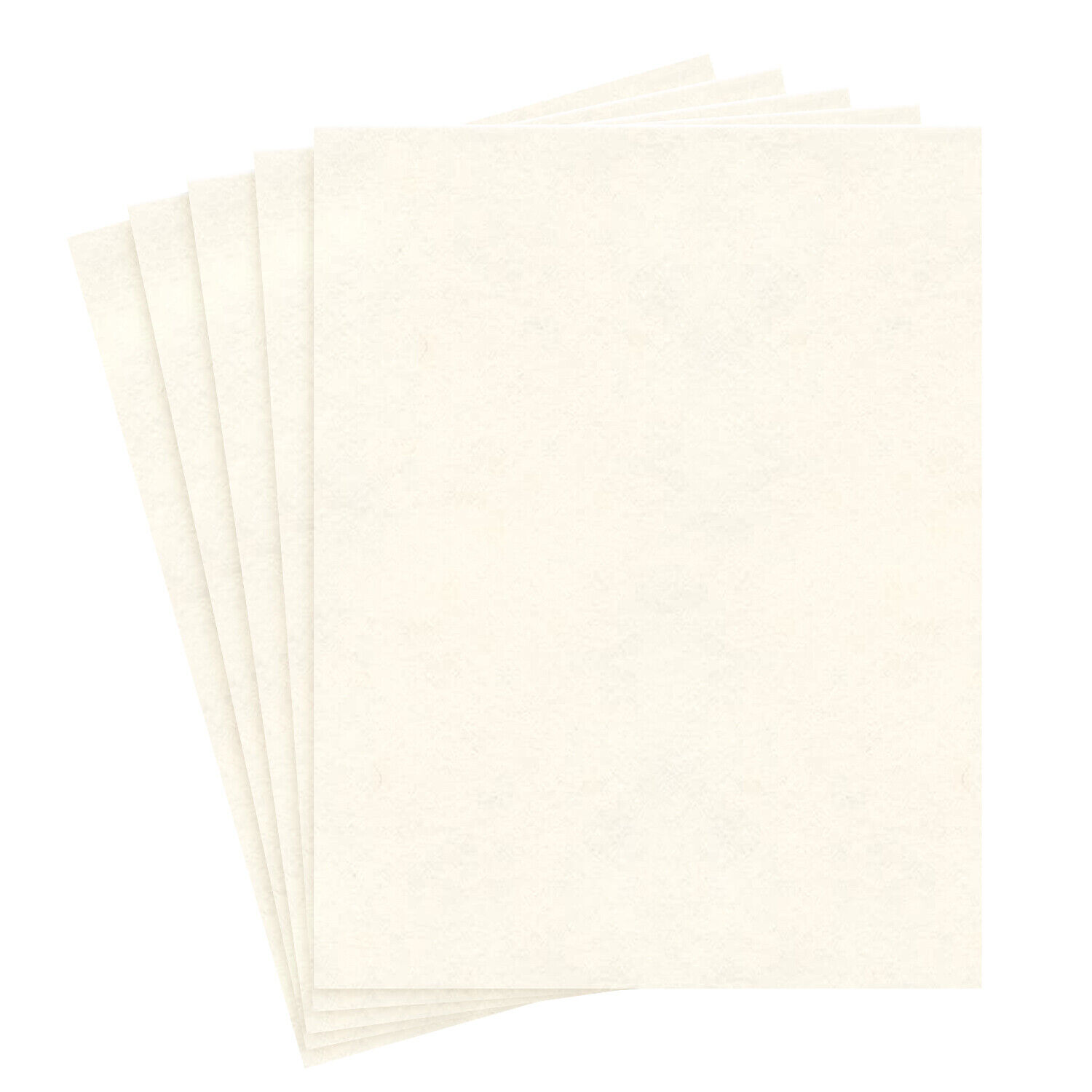 8.5 X 11" New White Stationery Parchment Cardstock Paper, 65lb Cover, 50 Qty