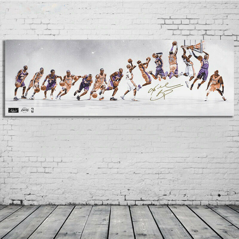 Kobe Bryant Basketball Star Souvenir Action Figure Canvas Poster Free Shipping