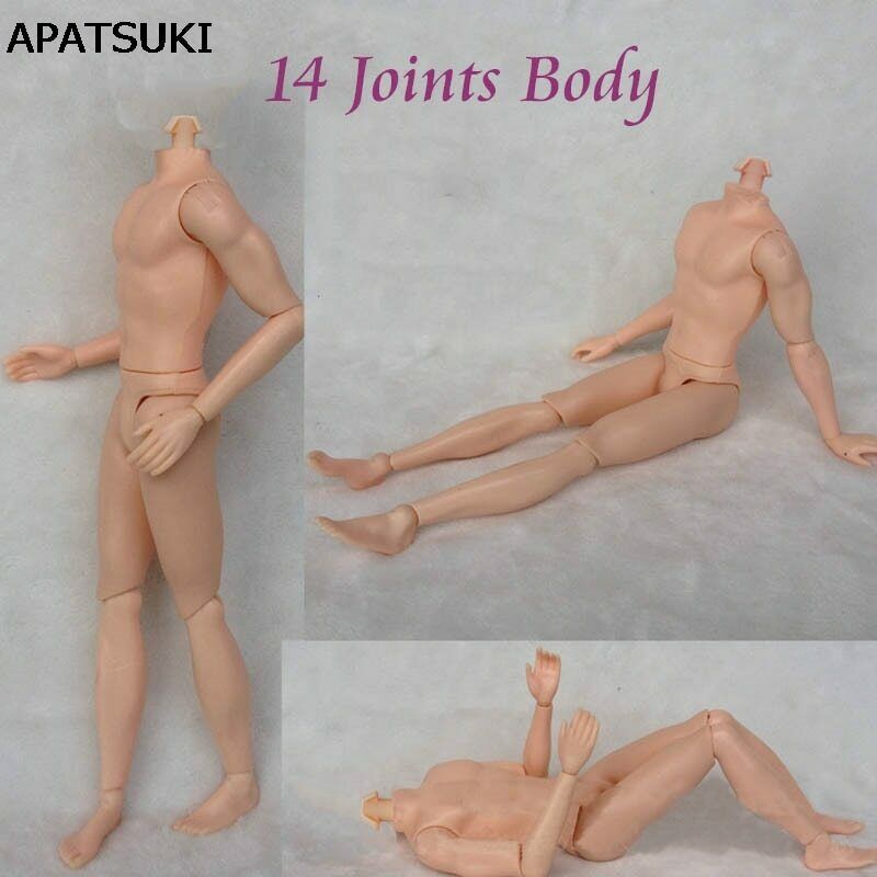 30cm 14 Moveable Jointed Doll Body For Ken Boy Doll Male Man Nude Doll Diy Toys