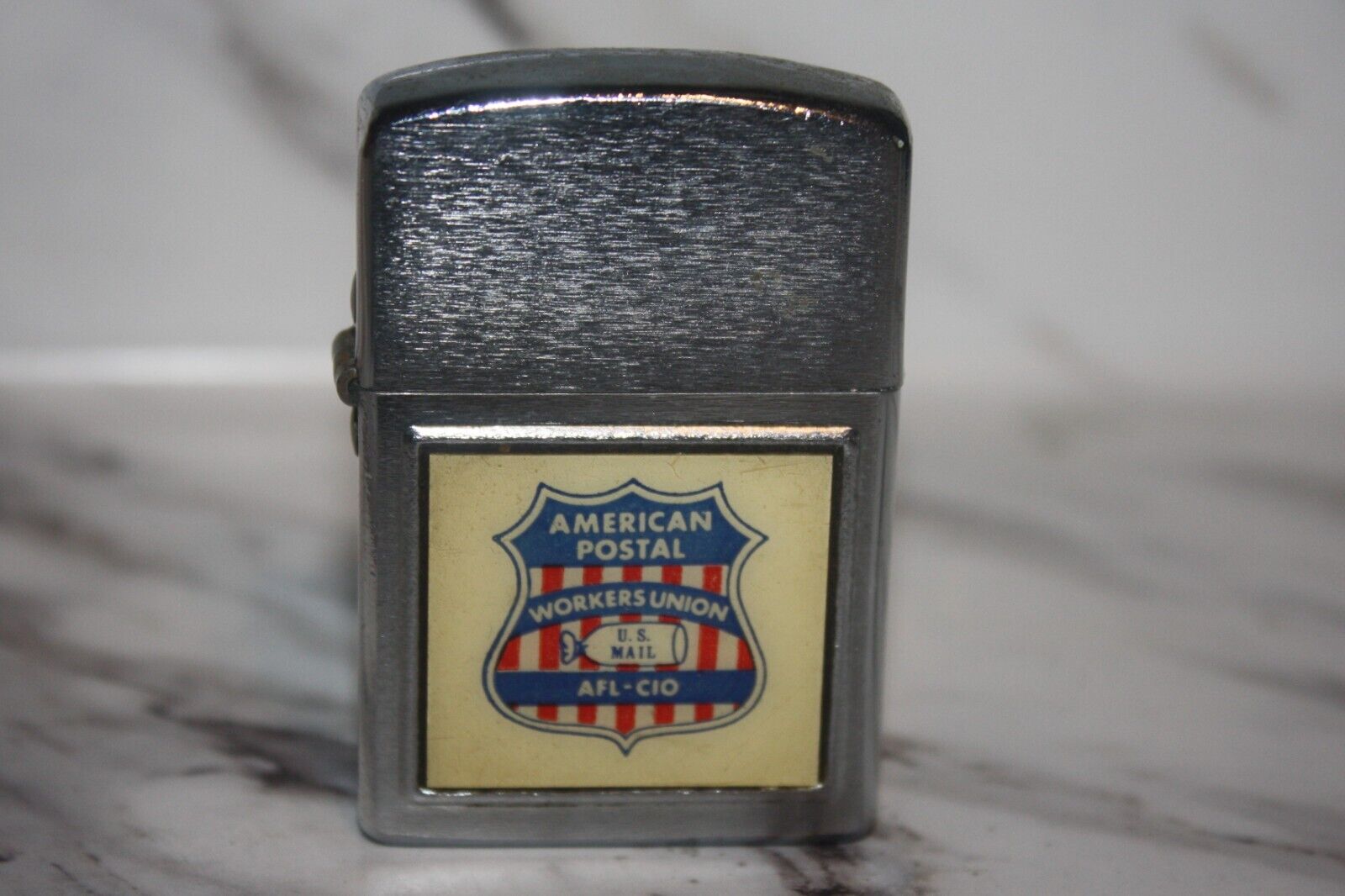 Vintage Life-liter Ritepoint American Postal Worker Union Mail Cigarette Lighter