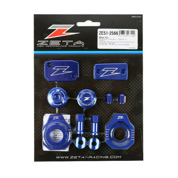 Zeta Blue Anodized Billet Aluminum Covers/clamps/caps/plugs Kit Ze51-2566