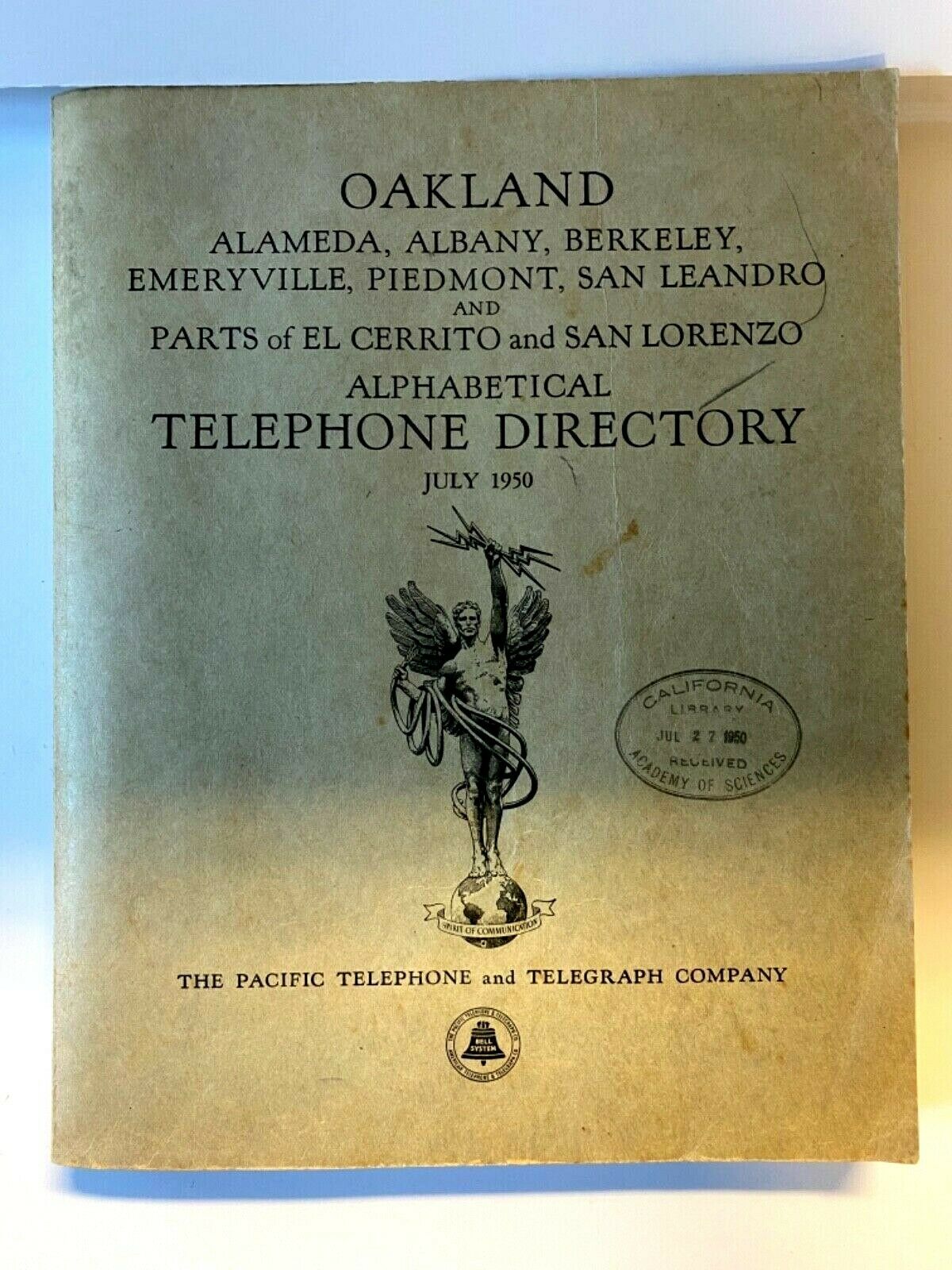 Vintage Oakland California Telephone Book Directory; Genealogy & Research; 1950