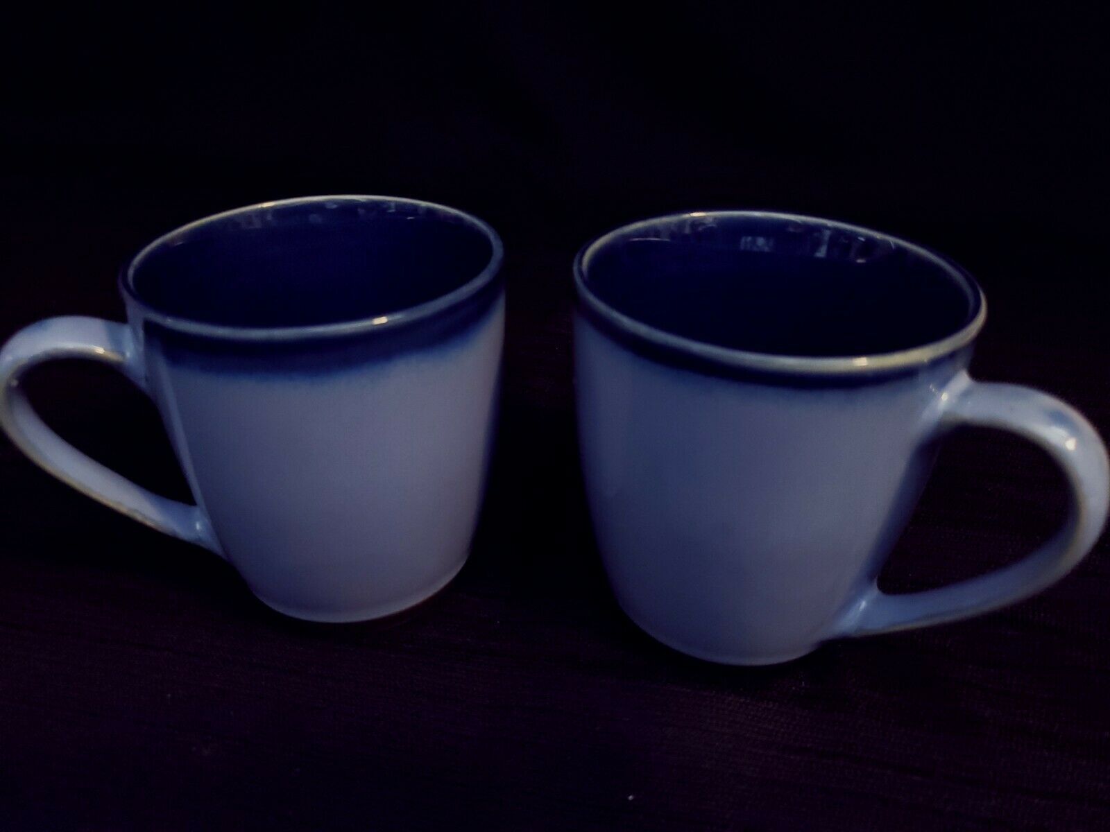 Set Of 2 Nova Blue 4934 By Sango Coffee Mug Cup Stoneware