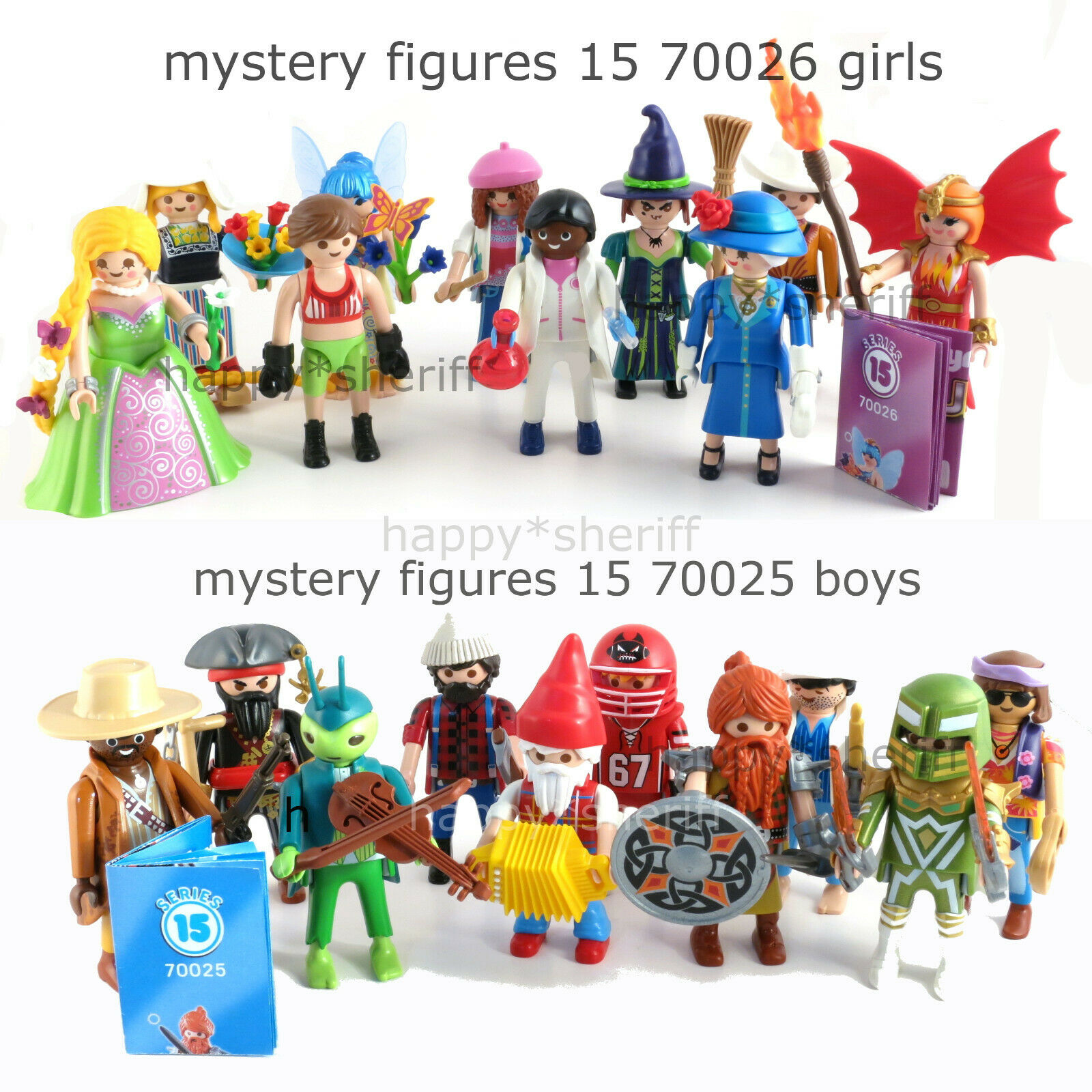 Playmobil Mystery Figures Series 15 70025 70026 Boy And Girl Choose