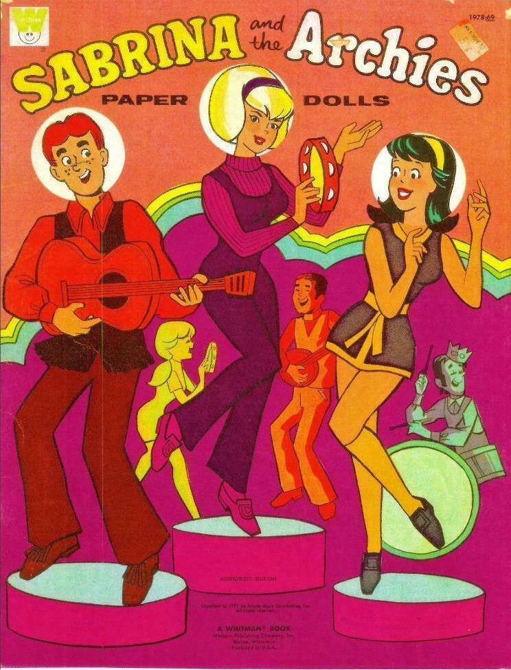 Vintage Uncut 1971 Sabrina & The Archies Paper Dolls~#1 Reproduction~nostalgic!
