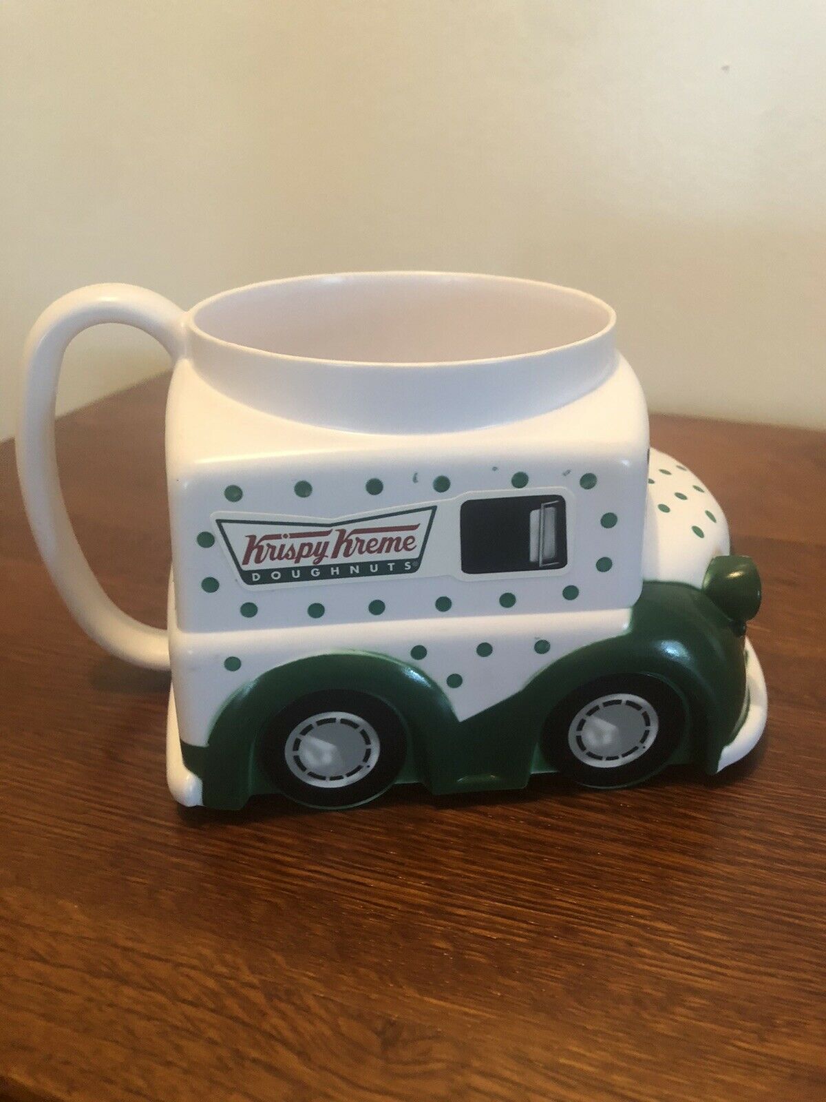 Krispy Kreme Doughnuts Plastic Delivery Truck Van Coffee Tea Cocoa Mug Cup