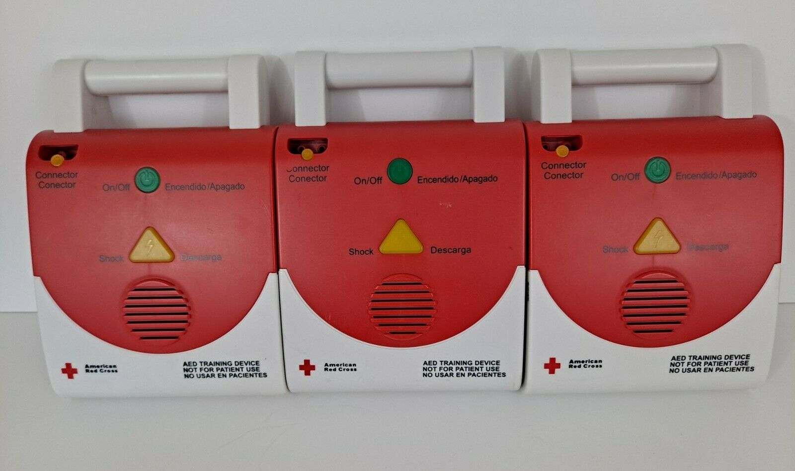 American Red Cross Aed Training Practice Device For Parts 4 Lot