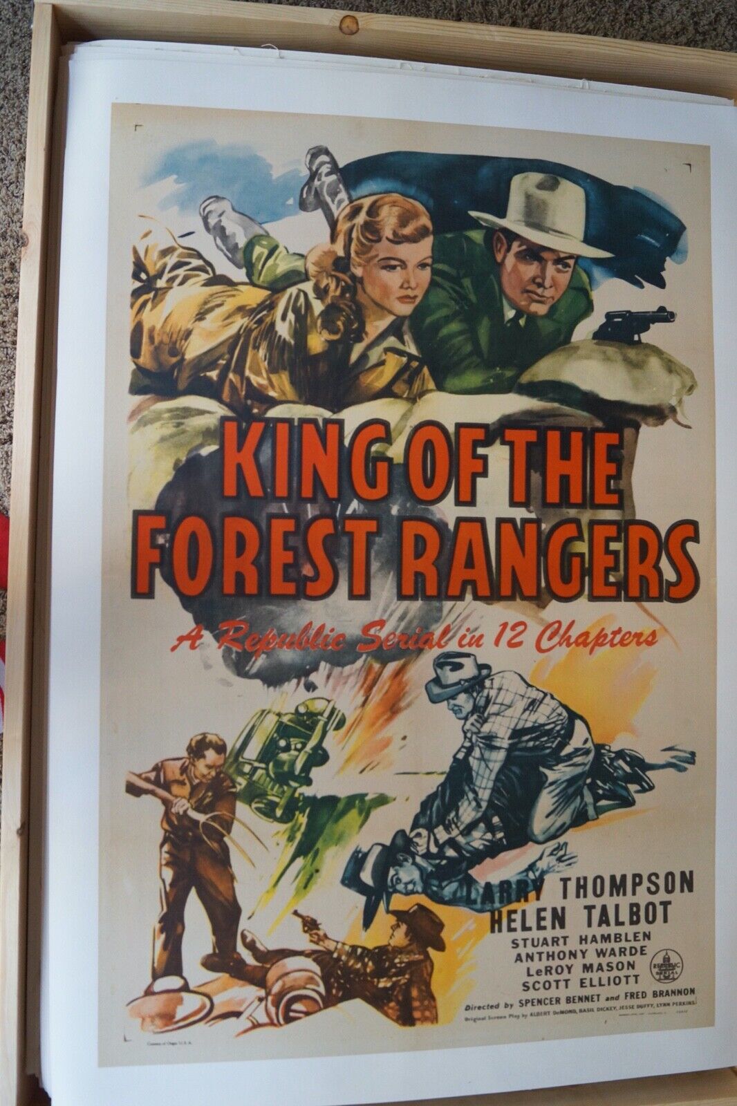 King Of The Forest Rangers (republic, 1946). One Sheet (27" X 41"). (on Linen)