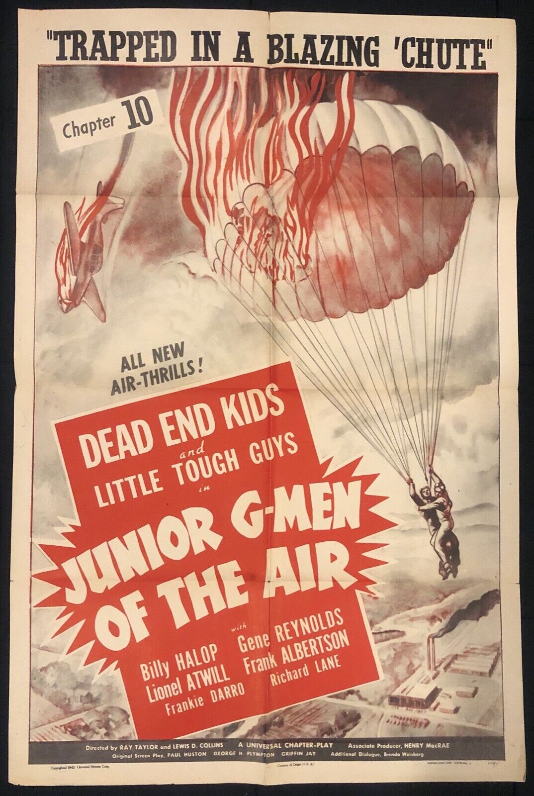 Junior G-men Of The Air (universal, 1942). One Sheet (27" X 41") Ch. 10