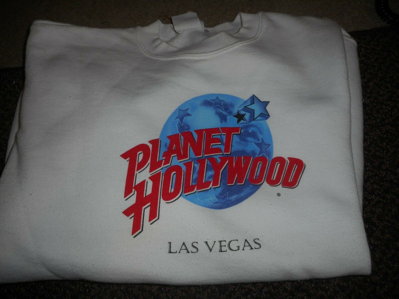 Planet Hollywood Las Vegas Sweatshirt White Size Xl Extra Large 50/50