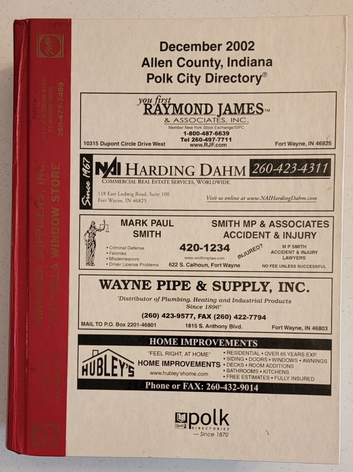 2002 Fort Wayne, Indiana Polk City Directory (allen County)
