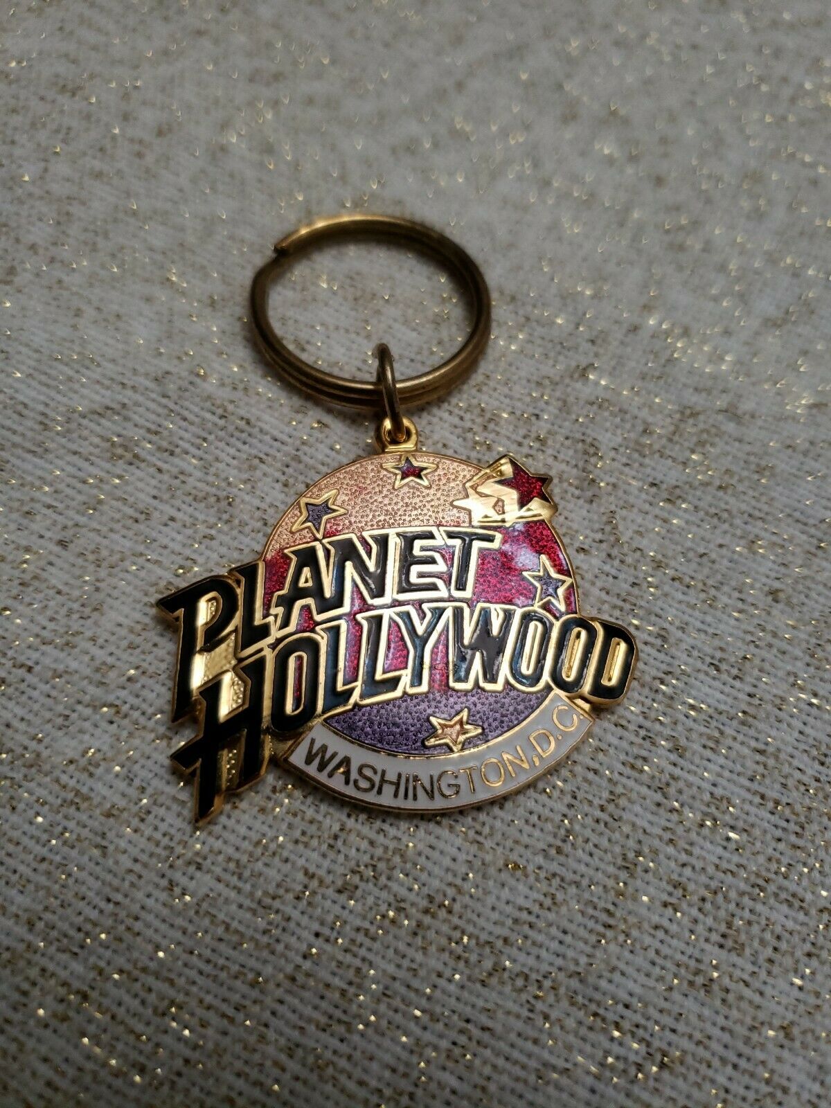 Planet Hollywood Keychain Washington D.c. Trading Collector New