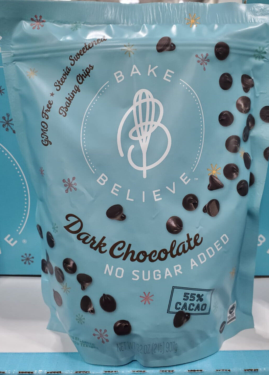 Bake Believe Dark Chocolate Chips No Sugar Added, 32 Ounce Free Shipping