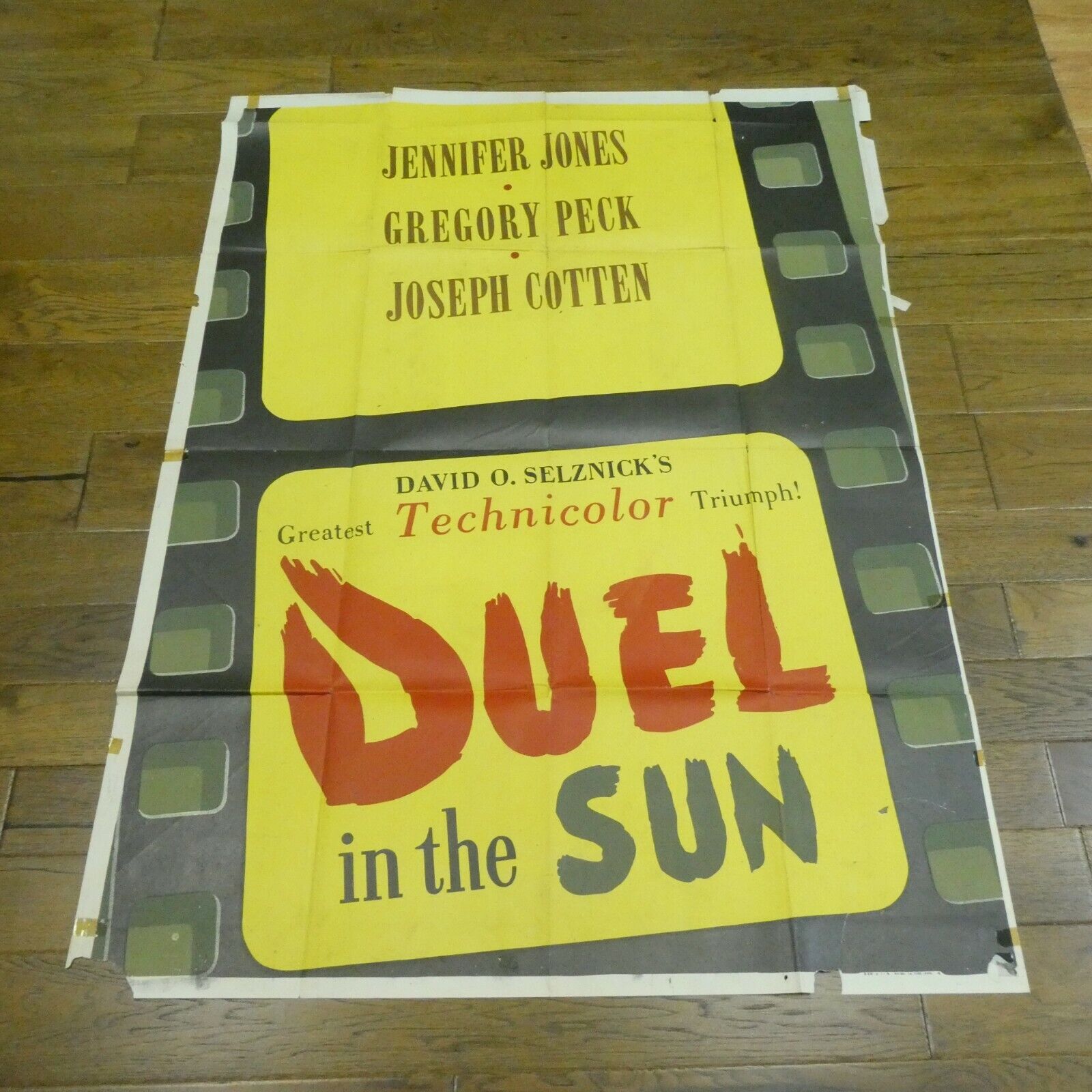 Duel In The Sun Original Vintage Poster 3 Sheets 40" X 54"