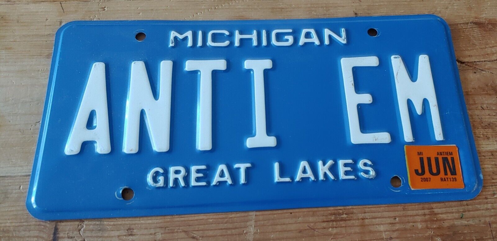 2007 Michigan License Plate # Anti Em Wizard Of Oz Anti Em Great Lakes